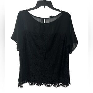 Banana Republic Lace and Mesh Blouse